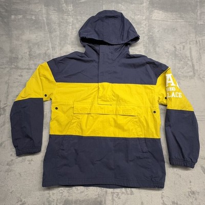 Palace x Gap KIDS Windbreaker Size XL  Navy Yellow Jacket Shell Anorak