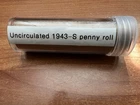 1943-S OLD BANK ROLL UNCIRCULATED LINCOLN WHEAT CENT PENNIES