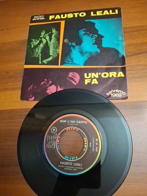 VINYL 45 RUNDEN - FAUSTO LEALI - SANREMO 1969 - EINE STUNDE VOR - SIE HABEN ES NICHT VERSTANDEN
