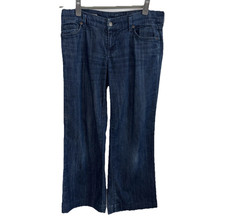 Citizens of Humanity Birkin Stretch Jeans Women  s 28 Blue Low Rise Wide Leg USA