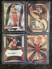 2024 NBA Rookie Reed Sheppard Lot Of 4 Cards Select Auto /249 Prizm /299 Revo