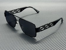 VERSACE VE2290 12616G Matte Black Grey Mirror Silver Men's 61 mm Sunglasses