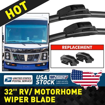 32'' Driver Side & Passenger Side Wiper blades 2X OE 67-324HD Direct Replacement