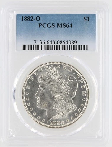 1882-O Morgan Silver Dollar PCGS MS64 S$1 New Orleans Minted No Reserve
