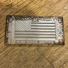 1973 USA World Flag 20 Gram Art Bar - The Silver Mint .999 Fine Silver Toned