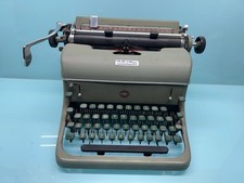 Vintage RC Allen Business Machine Manual Typewriter OD Army Green Color thumbnail