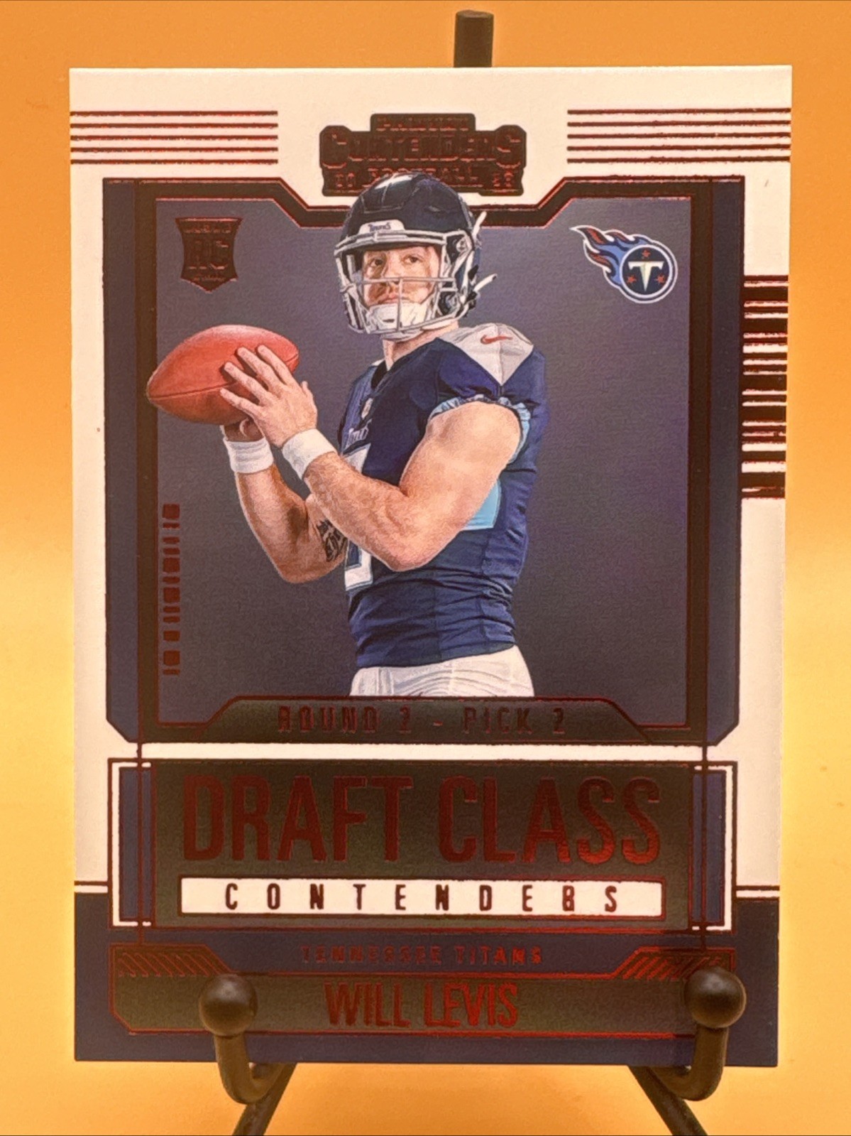 2023 Panini Contenders Draft Class Contenders Red Will Levis #25 Titans RC
