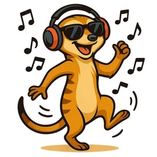 Funny Meerkat Car Sticker 9x9cm - Funny Animal Sticker for Car