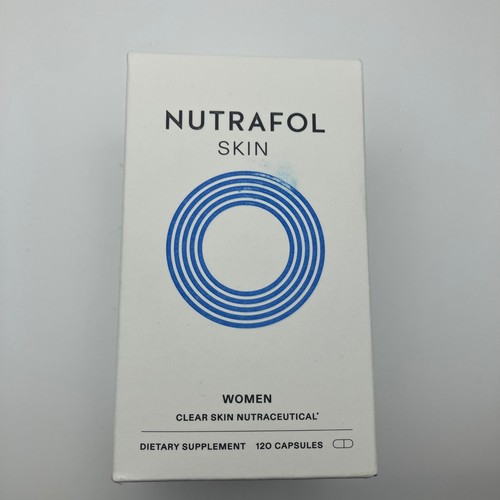 Nutrafol Skin Womens Clear Skin Nutraceutical Dietary Supplement 120 Capsule NIB