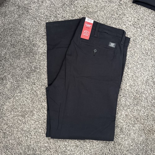 Levi Strauss Signature Essential Straight Leg Chino Pants Men's Size 38x32 Black