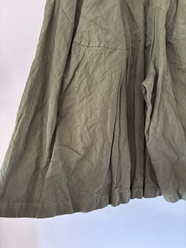 Alpha 60 Ladies Pants Size S Small Khaki Green Structured Extra Wide Leg Crop - Picture 10 of 15