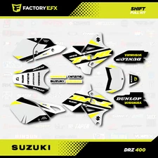 Yellow Shift Graphics Kit fits Suzuki DRZ400SM Drz400s drz400 Supermoto DRZ 