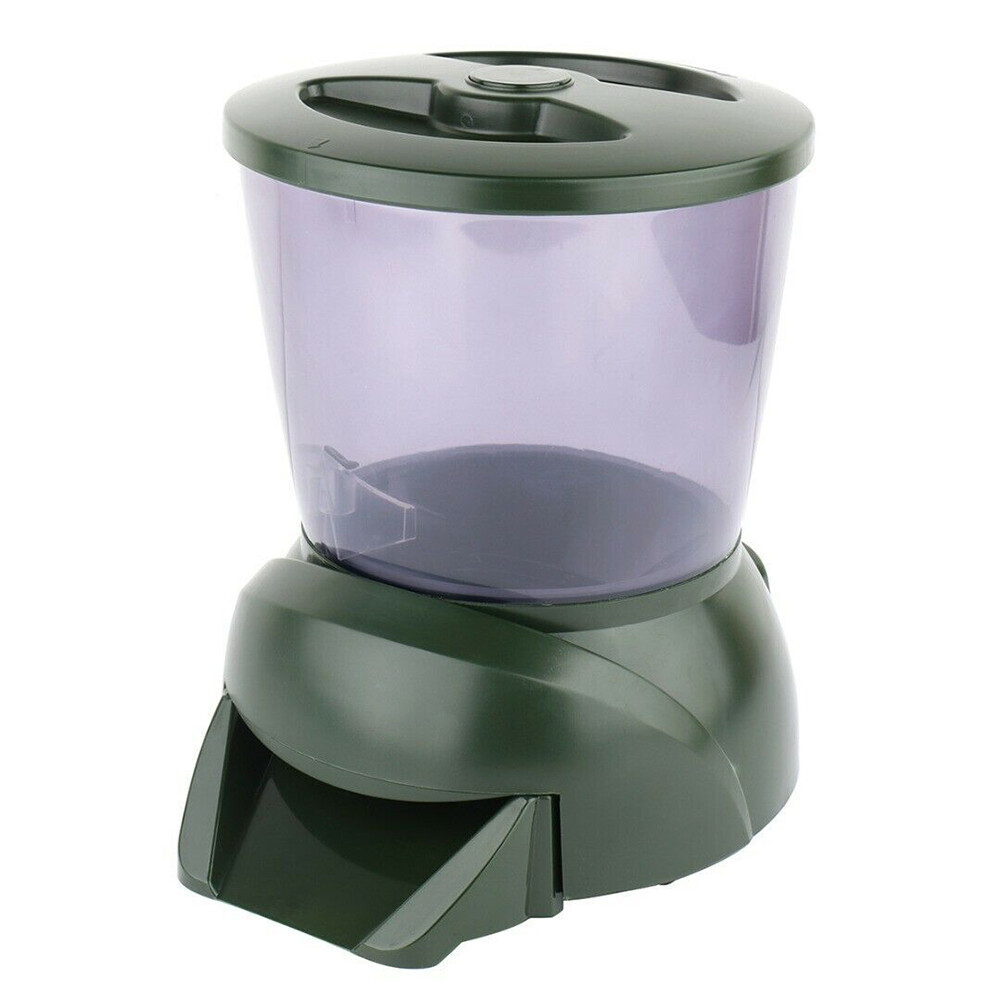 AUTOMATIC POND FISH FEEDER HOLIDAY KOI FEED FOOD TIMER AUTO PELLET