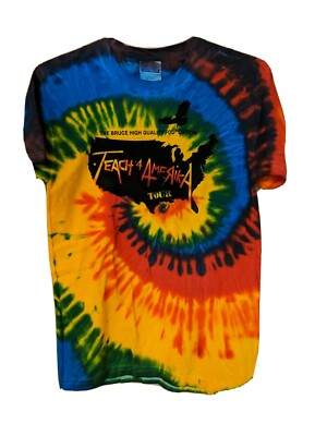 Teach 4 Amerika Bruce High Quality Foundation Your Time VTG Tie Dye Shirt Size S