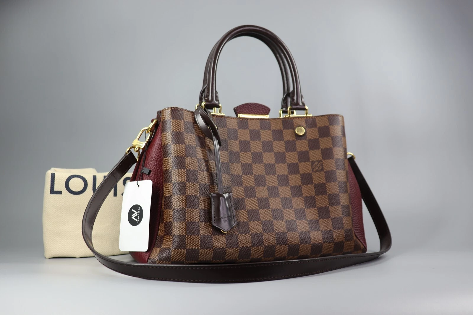 LOUIS VUITTON（LV） LOUIS VUITTON Damier Ebene Brittany Bordeaux