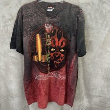Star Wars Vintage Darth Maul T Shirt Sith Infiltrator Size M Rare Single Stitch