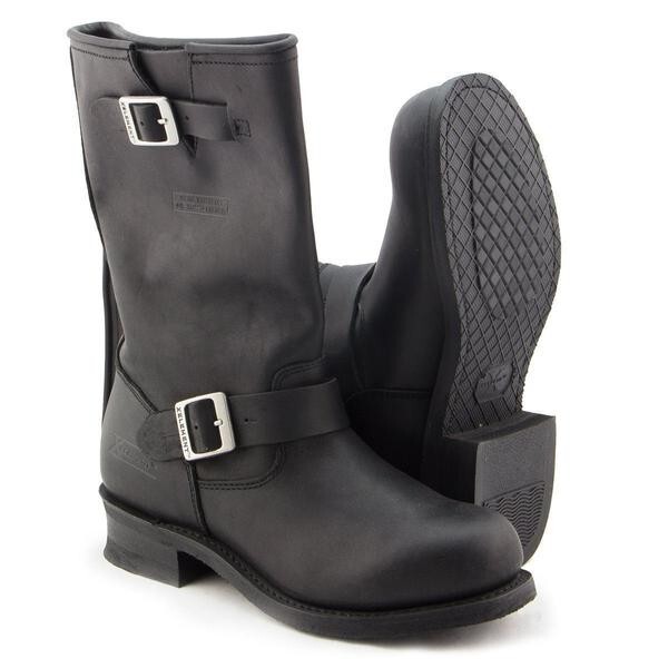Xelement Leather Motorcycle Riding Boots Sz 8.5 USW Black  display picture 1