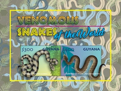 2024 10 - GUYANA - VENOMOUS SNAKES 6V + 2V complet set MNH ** W | eBay