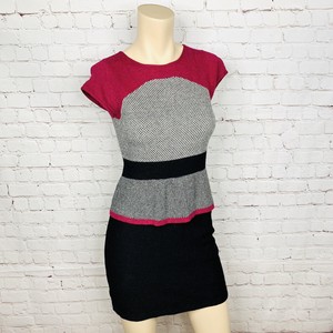 peplum sweater dress