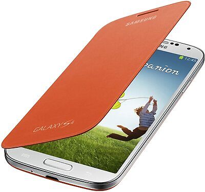 Galaxy S4 Flip Cover Folio Case, Orange | eBay