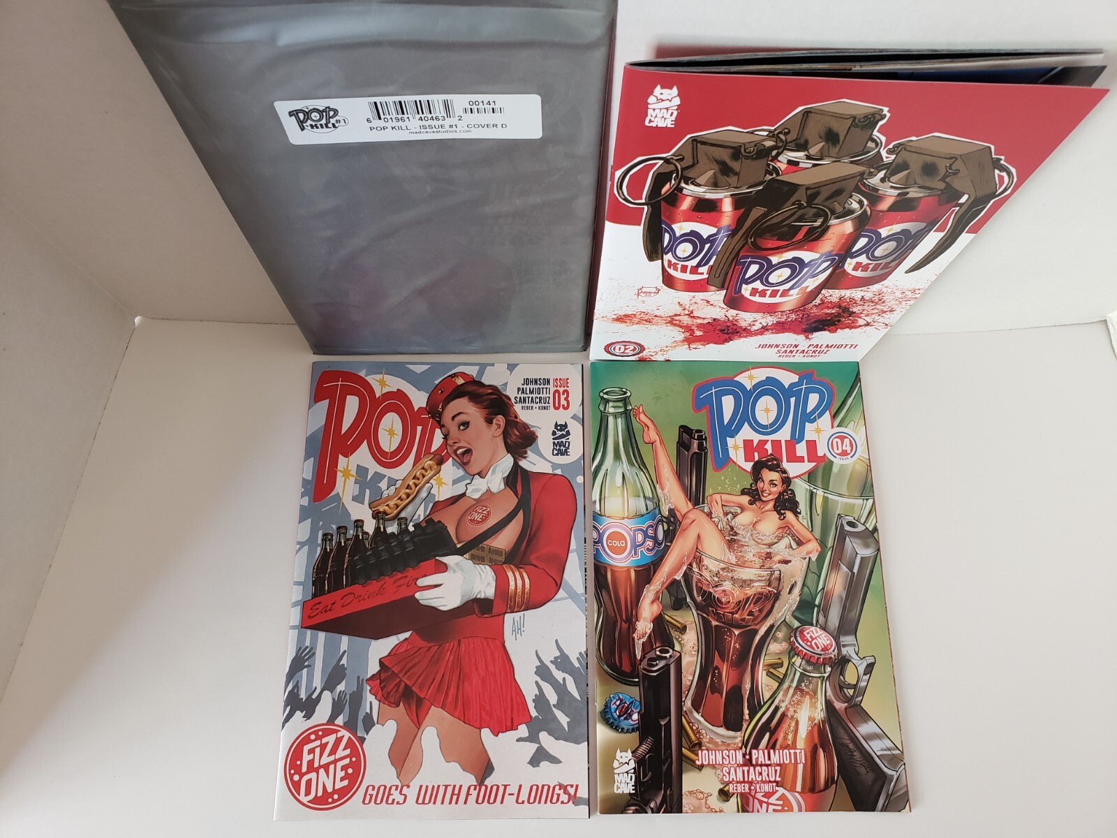Pop Kill #1 2 3 4 - Hand Selected Variant Cover Set - 2025 Mad Cave! | eBay