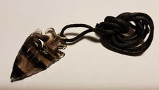 Kwarc dymny koronka strzały jako wisiorek naszyjnik smoky quartz quarzo affumicato