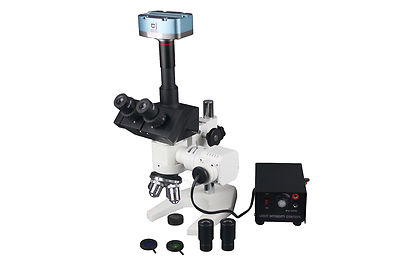 600x Trinocular Metal Inspection Microscope w 5Mp PC Camera & Measuring Software
