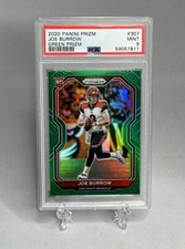 2020 Panini Prizm Green Joe Burrow #307 Rookie PSA 9 MINT Cincinnati Bengals 🐅