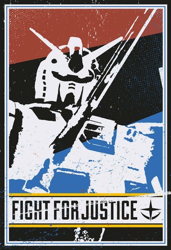 11x17 Graphic Mobile Suit Gundam Poster Set - RX-78 and Zaku - Picture 3 of 3