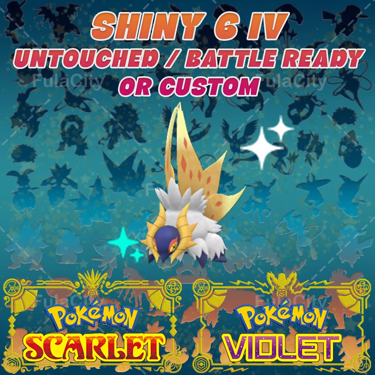 Shiny Slither Wing 6iv Battle Ready, Pokemon Scarlet and Violet