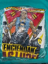 RARE SEALED WWE WRESTLEMANIA 37 BAD BUNNY DAMIAN PRIEST AUTHENTIC T-SHIRT SMALL