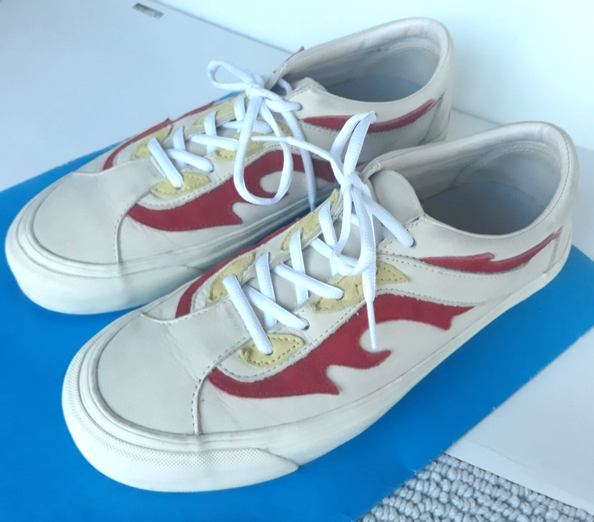 Nike エア ジョーダン 1 LOW G ホワイト 27.5cm Vans Bold Ni Ft Flamethrower White/Red Sneakers Shoes Size Men 9.5