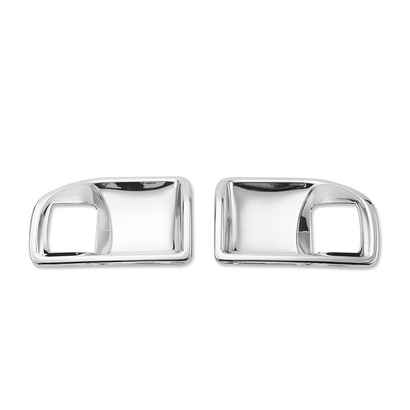 Chrome Interior Door Handle Bowl Cover Trim for Jeep Wrangler JK 2Door