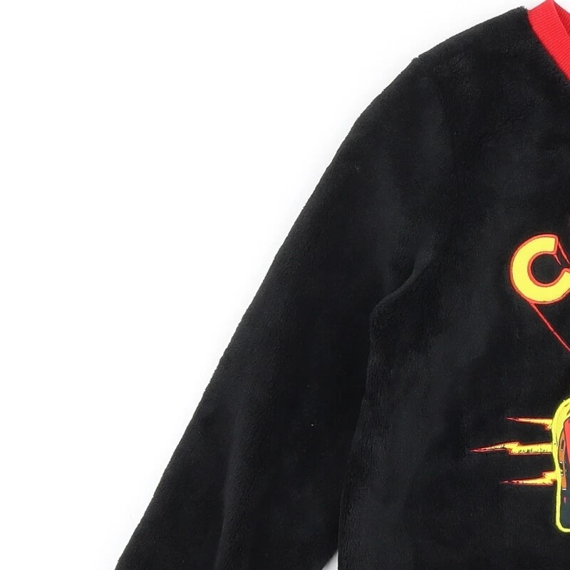 ALEXANDER MCQUEEN Felpa pullover in poliestere nera per ragazzi taglia 7 8 anni pullover Lightn