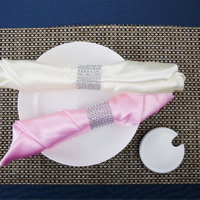 100 Bulk Pk Silver Color Elegant Rhinestone Style Wedding Catering