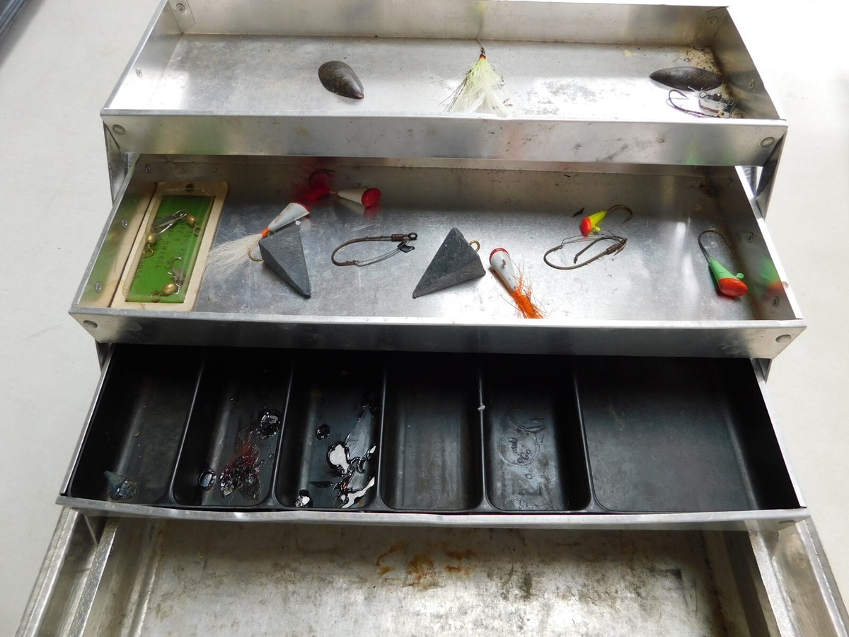 Vintage Umco Model 103A Fishing Tackle Box Aluminum Watertown Minn MN Made  InUSA | eBay