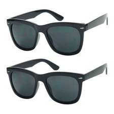 ShadyVEU X-Large Thick Black Frame Dark Lens Retro Fashion Womens Sunglasses