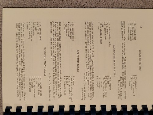1960 Vintage Our Favorites THE SHIPSHEWANA COOKBOOK Amish Cooking Spiral GUC!! - Picture 11 of 12