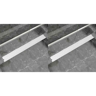 Linear Duschablauf 2 Stück Bubble 1030x140 mm Edelstahl