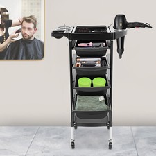 Friseurwagen Salonwagen mit 4 ausziehbaren Schubladen Friseurwagen für Stylisten
