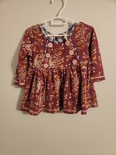 Matilda Jane Character Counts Piper floral peasant top size 2