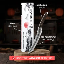 KUROKAMI-JAPANESE FEATRHER KNIFE