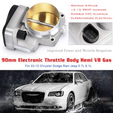 90mm Enlarged Throttle Body For 2003-2012 Dodge Ram Jeep Hemi 5.7l 6.1l 6.4l V8