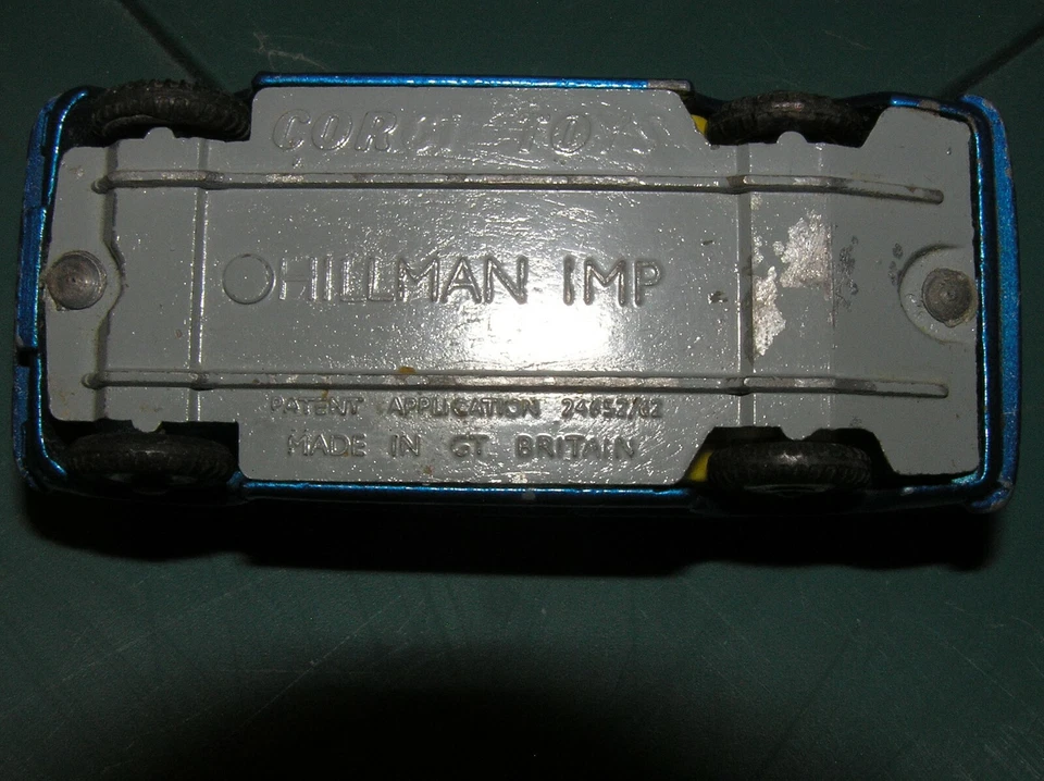 Juguetes Corgi, Hillman Imp, Gran Bretaña, azul, casi como nuevo, 1/43, original Foto 4 de 4