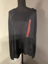 Active Life Ladies Black Pull Over Tunic Size XL Tunic Cross Over Banded Front