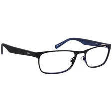 Hugo Boss Eyeglasses HG 0209 SAM 00VK Black/Blue Rectangular Frame 54[]18 140