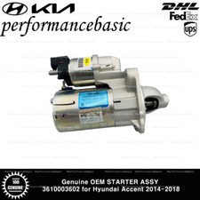 Genuine OEM STARTER ASSY 3610003602 for Hyundai Accent 2014-2018