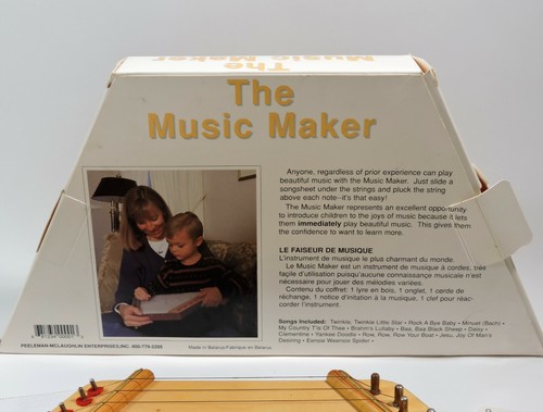 Music Maker Lap Harp Zither Dulcimer Nepenenoyka With Box / Song Sheets Belarus - Picture 2 of 11
