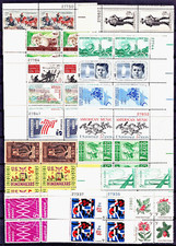 US - Five Cent Plate Blocks 17 . Mint Never Hinged