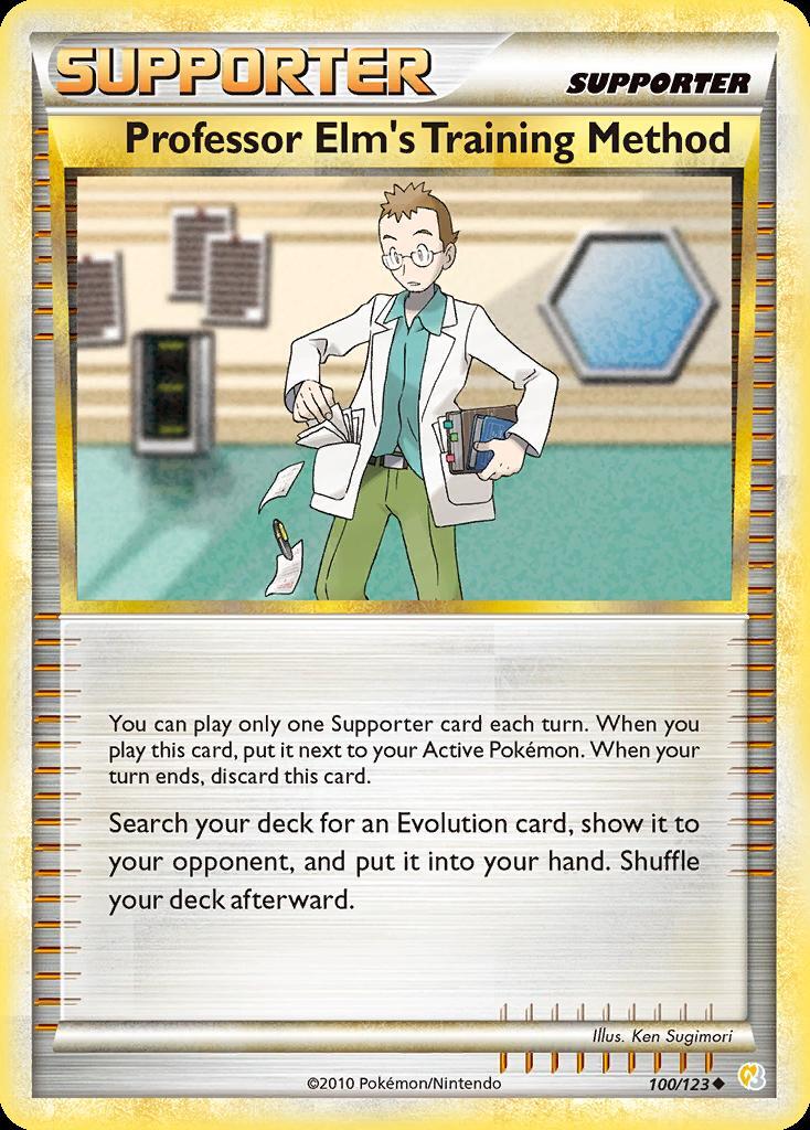 Pokemon Professor Elm's Training Method (100/140) HeartGold & SoulSilver LP